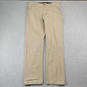 CAT Pants Mens 34x34* (34x32) Beige Canvas Stretch Cotton Workwear